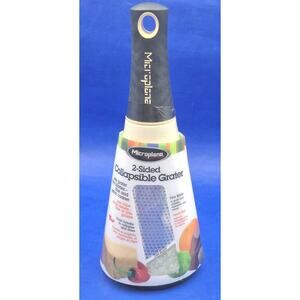 Microplane 2-Sided Collapsible Grater Fine/Extra Coarse 10.5" NEW